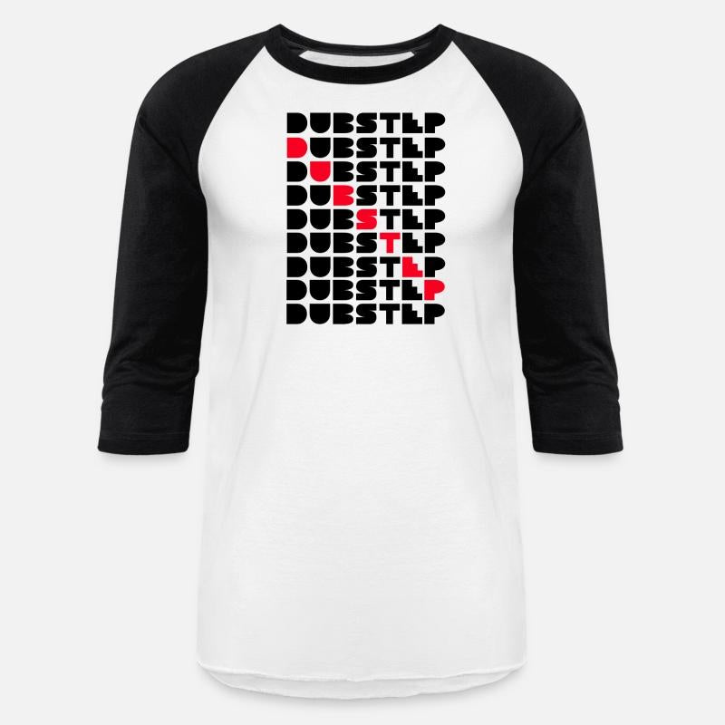 Dubstep Music Logo Stacked Word Wall Red Black Des