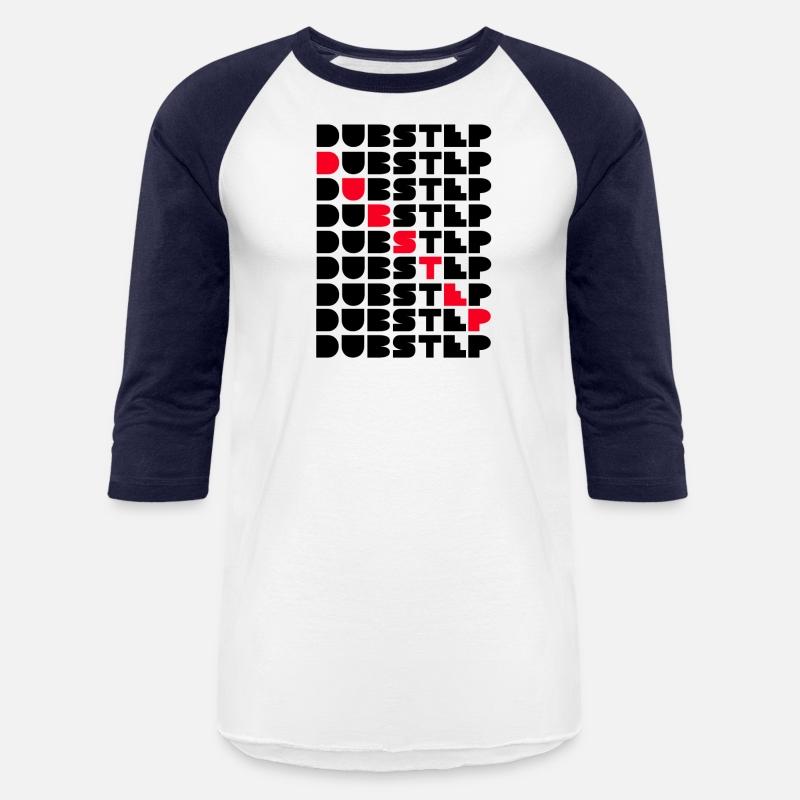 Dubstep Music Logo Stacked Word Wall Red Black Des