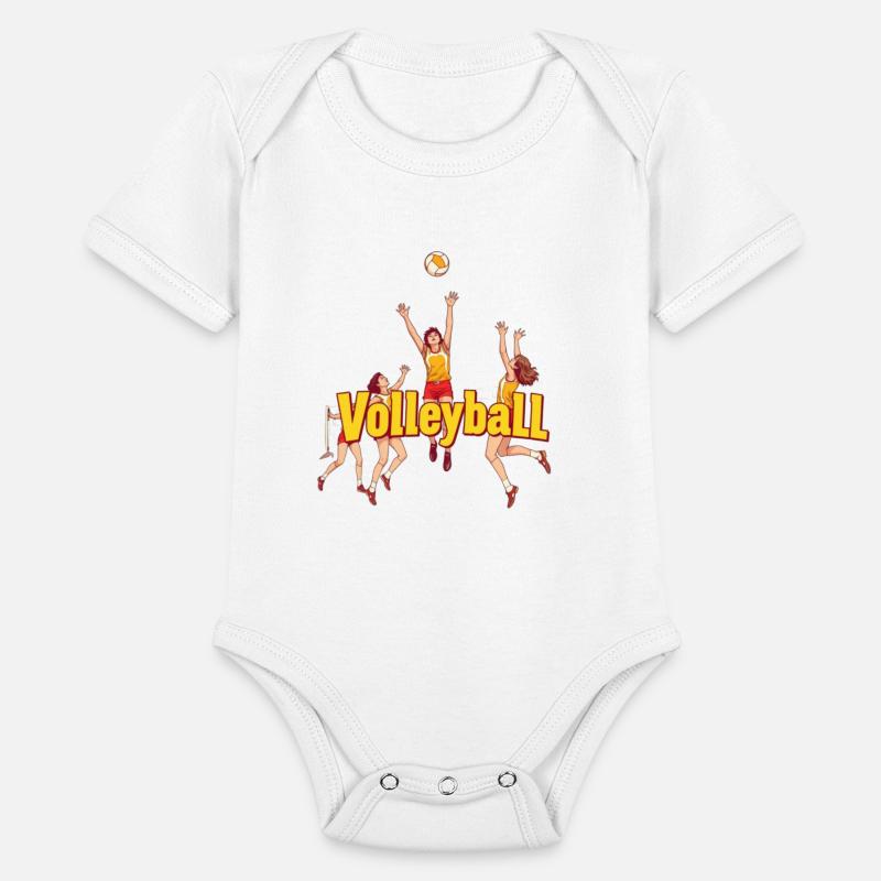 Dynamic Volleyball Team Illustration