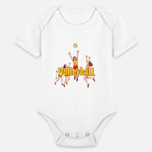 Dynamic Volleyball Team Illustration