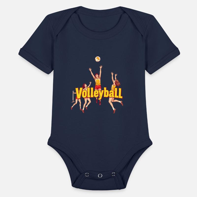 Dynamic Volleyball Team Illustration