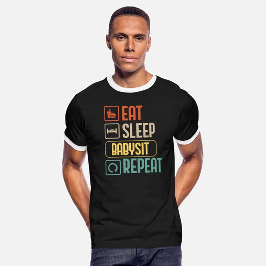 Eat Sleep Babysit Repeat Funny Babysitter gift