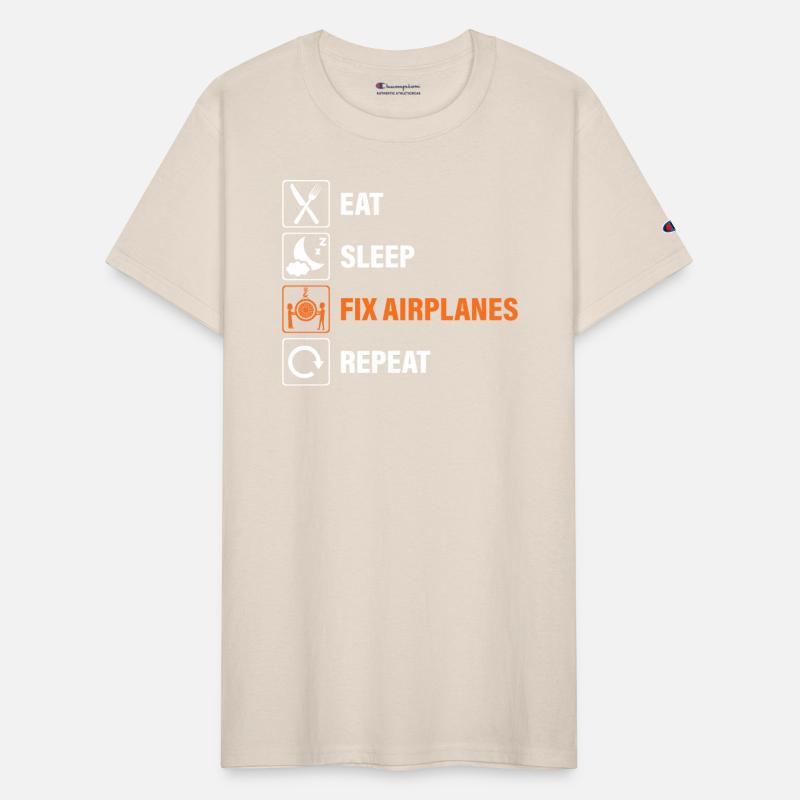 Eat Sleep Fix Airplanes Repeat Aircraft Mechanic