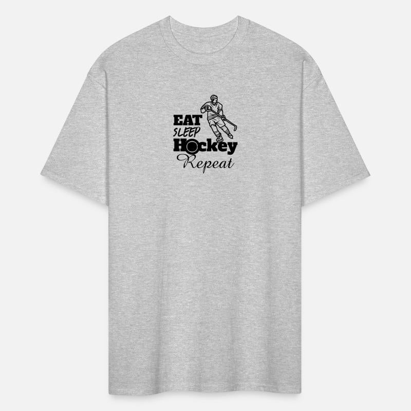 Eat Sleep Hockey Repeat funny retro vintage