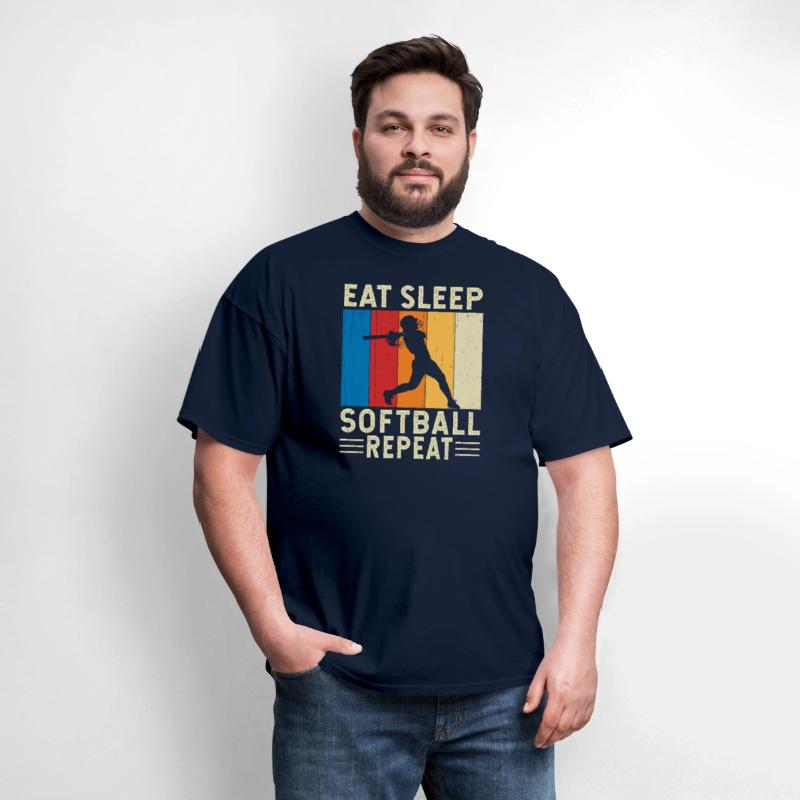 Eat sleep softball repeat