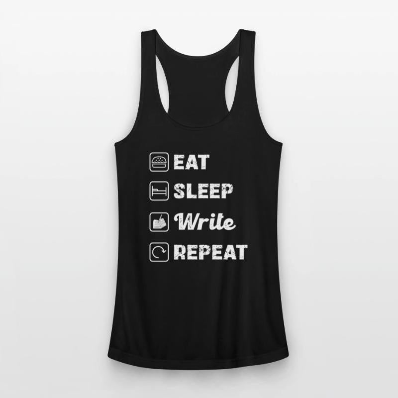 Eat Sleep Write Repeat Lifestyle Motto