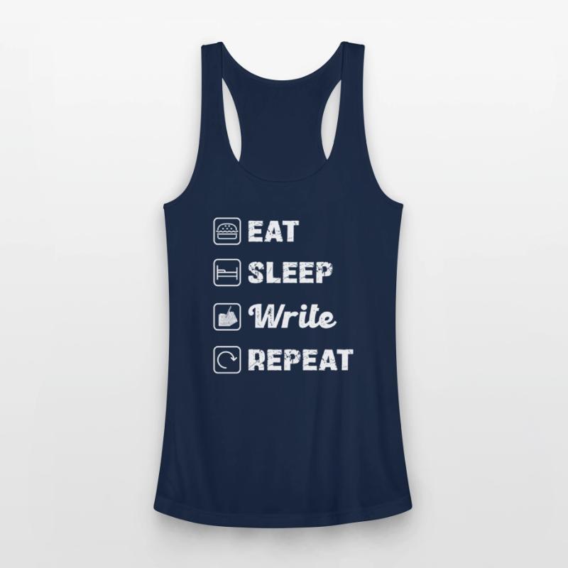 Eat Sleep Write Repeat Lifestyle Motto
