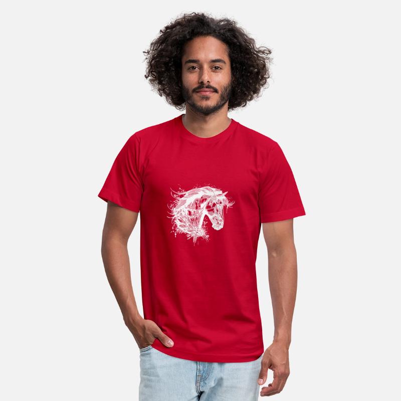 Elegant horse With Mane In Flowers Tattoo