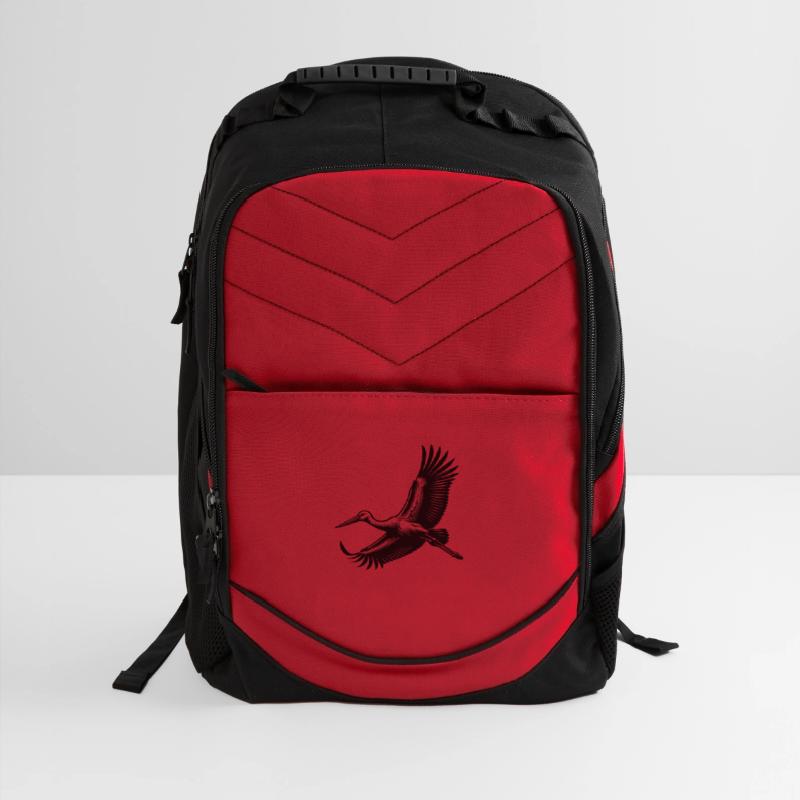 Elegant Stork Bird In Flight