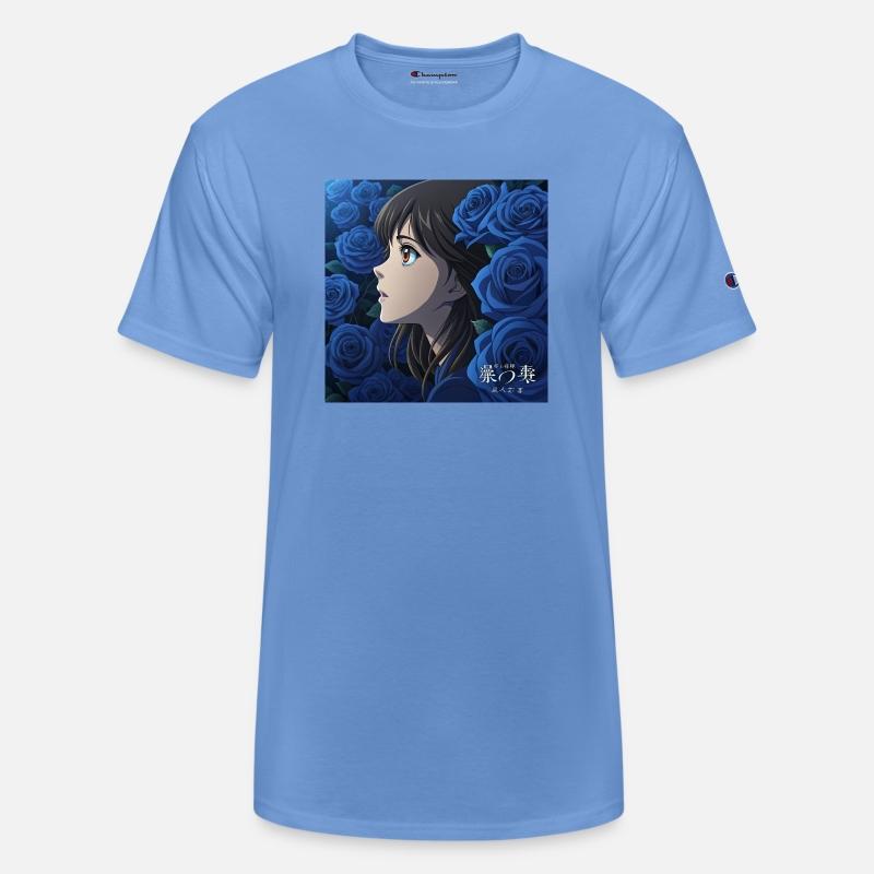 Enchanted Gaze Anime Girl Whisper of the Blue Rose