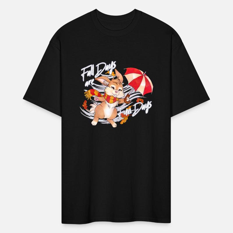 Fall Days are Fun Days - Cute Bunny in Fall