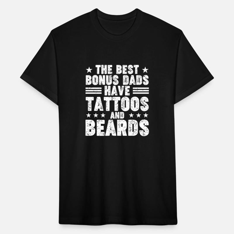 Fathers Day Bonus Dads Tattoos Beards Step Dad Ste