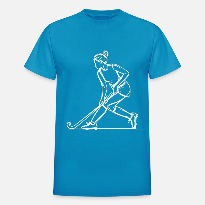 Female Field Hockey Player Drawing