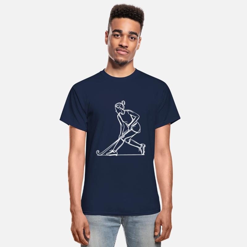 Female Field Hockey Player Drawing