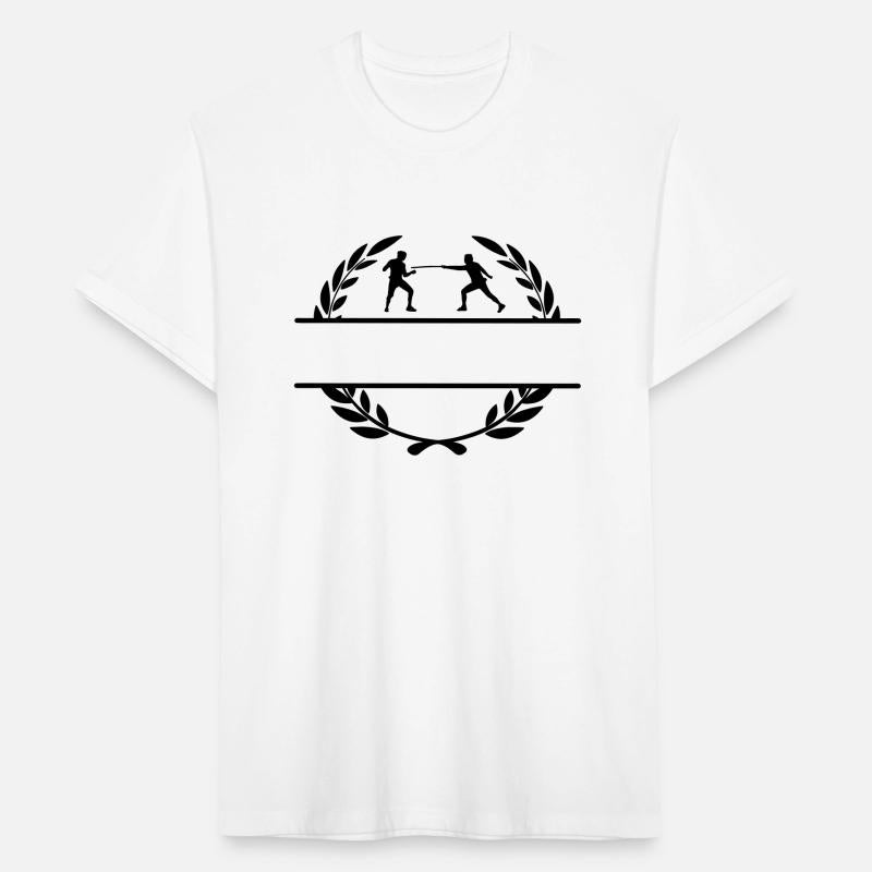 Fencing competition in laurel wreath