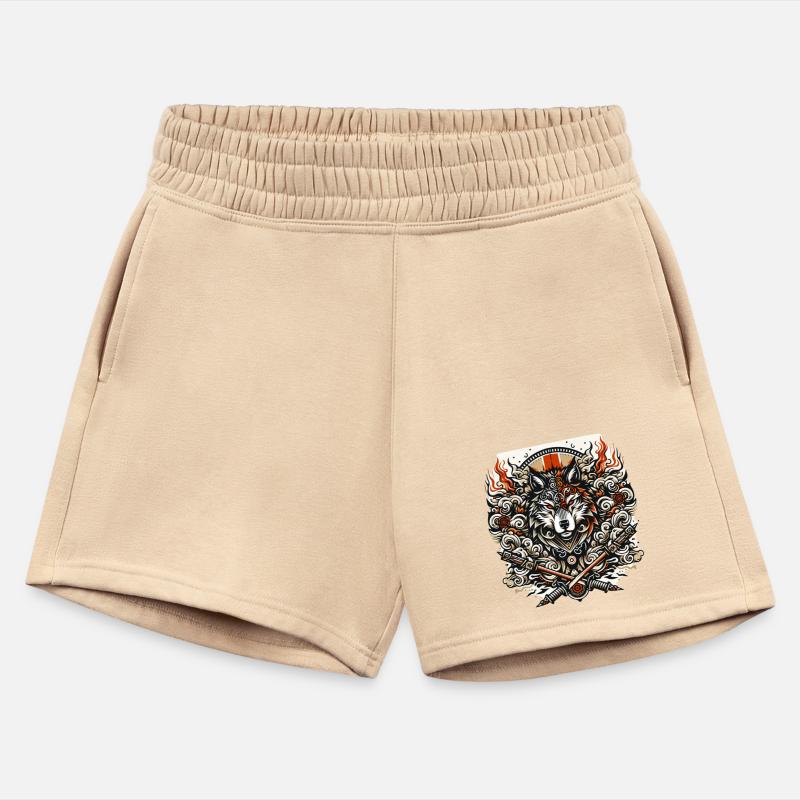 Fierce Tribal Wolf & Swords Tee