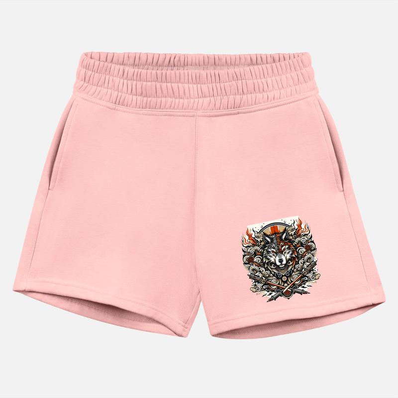 Fierce Tribal Wolf & Swords Tee