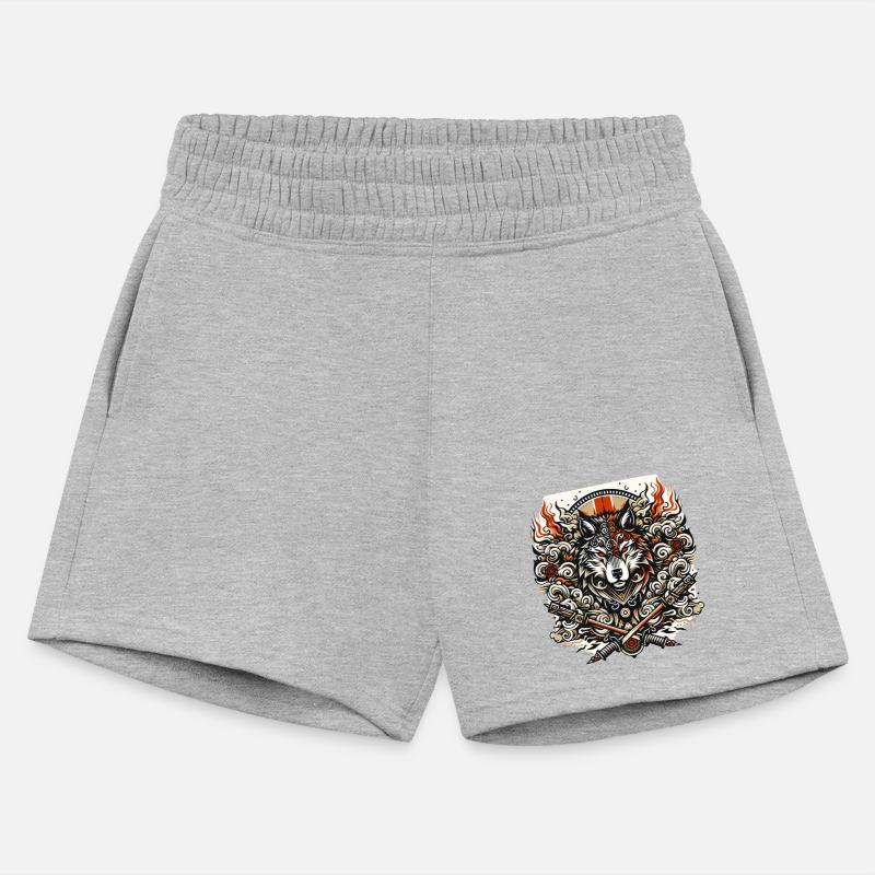 Fierce Tribal Wolf & Swords Tee