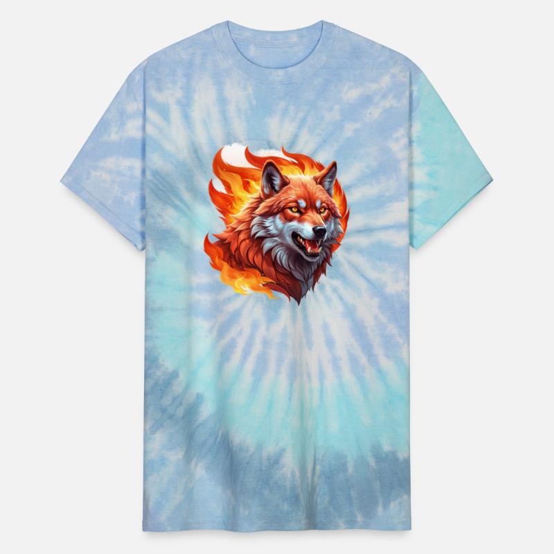 Fiery Wolf with Bright Eyes