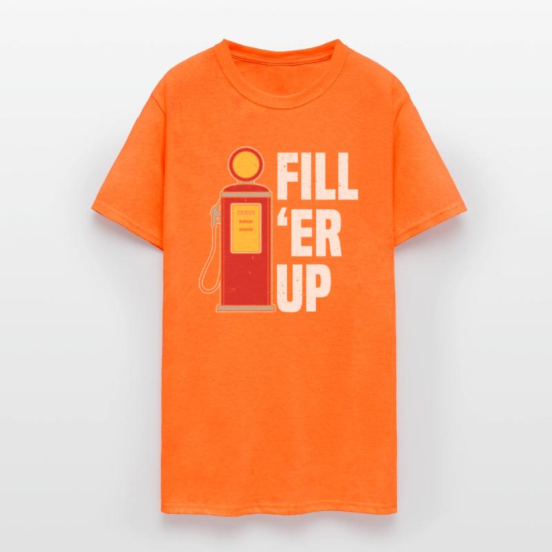 Fill 'Er Up Gas Station Attendant Gasoline Fuel