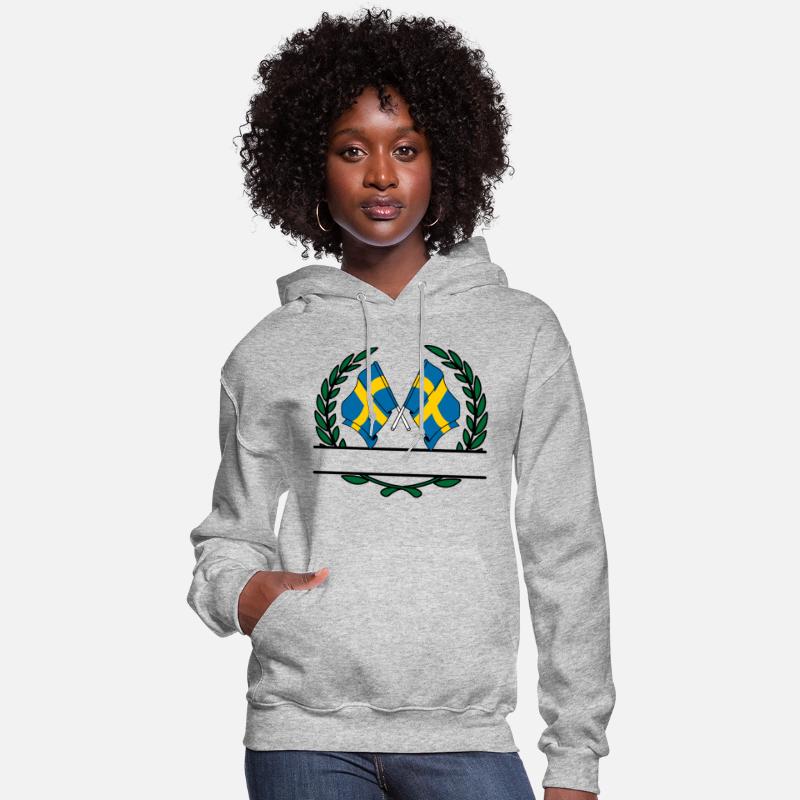 Flags Sweden laurel wreath banner