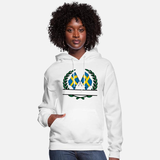 Flags Sweden laurel wreath banner