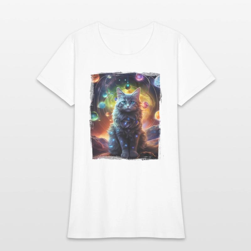 Fluffy Kitten Planet Decors Feline Animal Alien