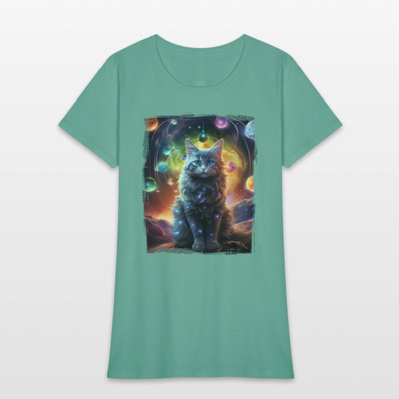 Fluffy Kitten Planet Decors Feline Animal Alien