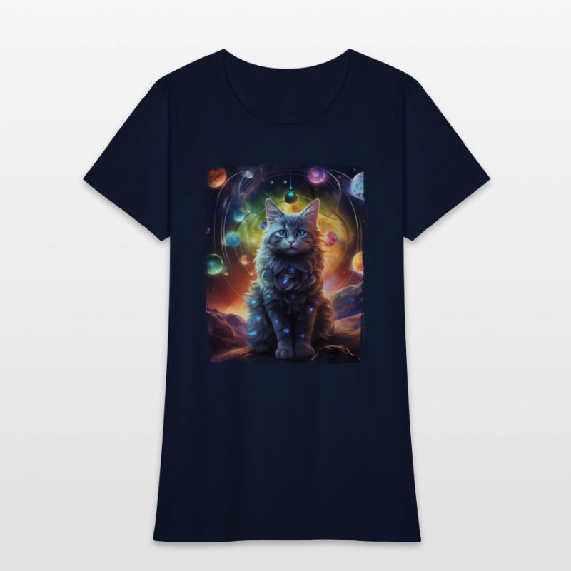 Fluffy Kitten Planet Decors Feline Animal Alien