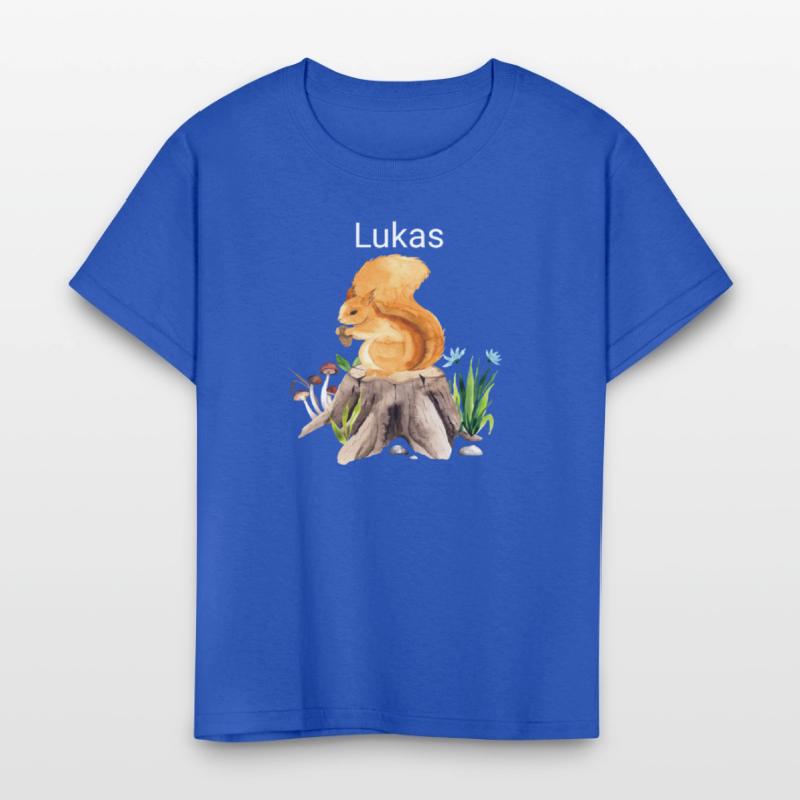 Forest animal squirrel with name Lukas