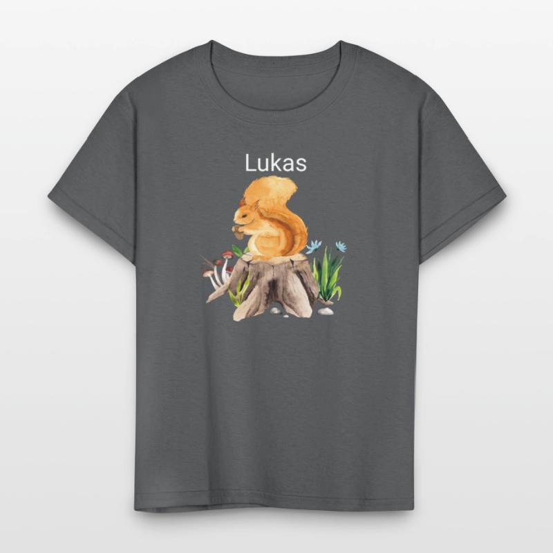 Forest animal squirrel with name Lukas