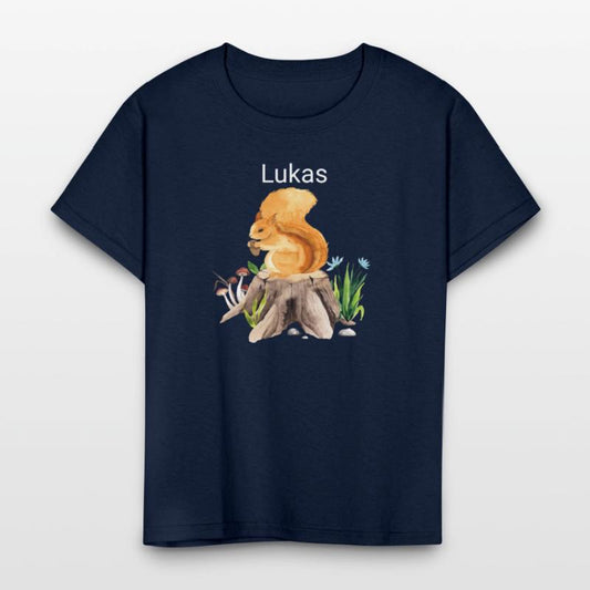 Forest animal squirrel with name Lukas