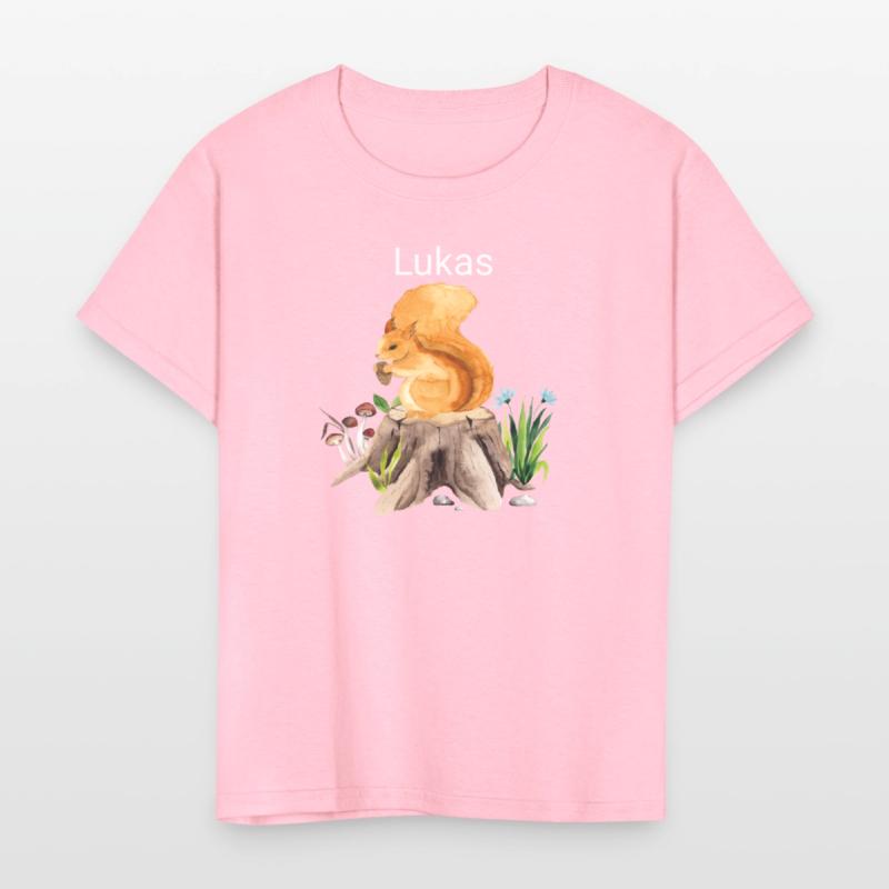 Forest animal squirrel with name Lukas