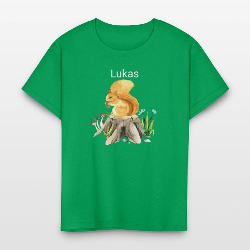 Forest animal squirrel with name Lukas