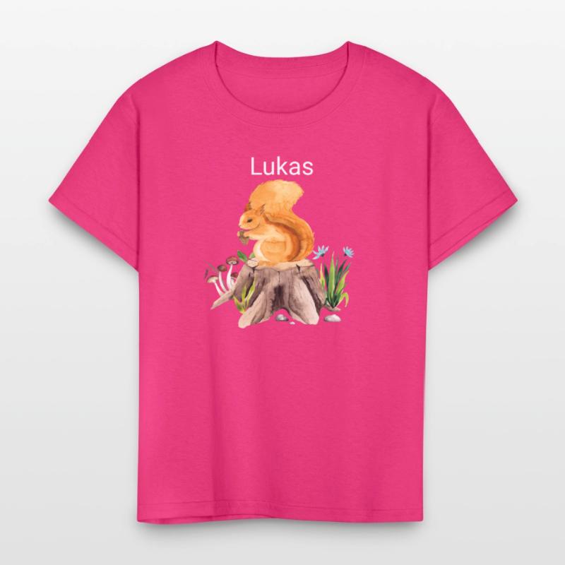 Forest animal squirrel with name Lukas