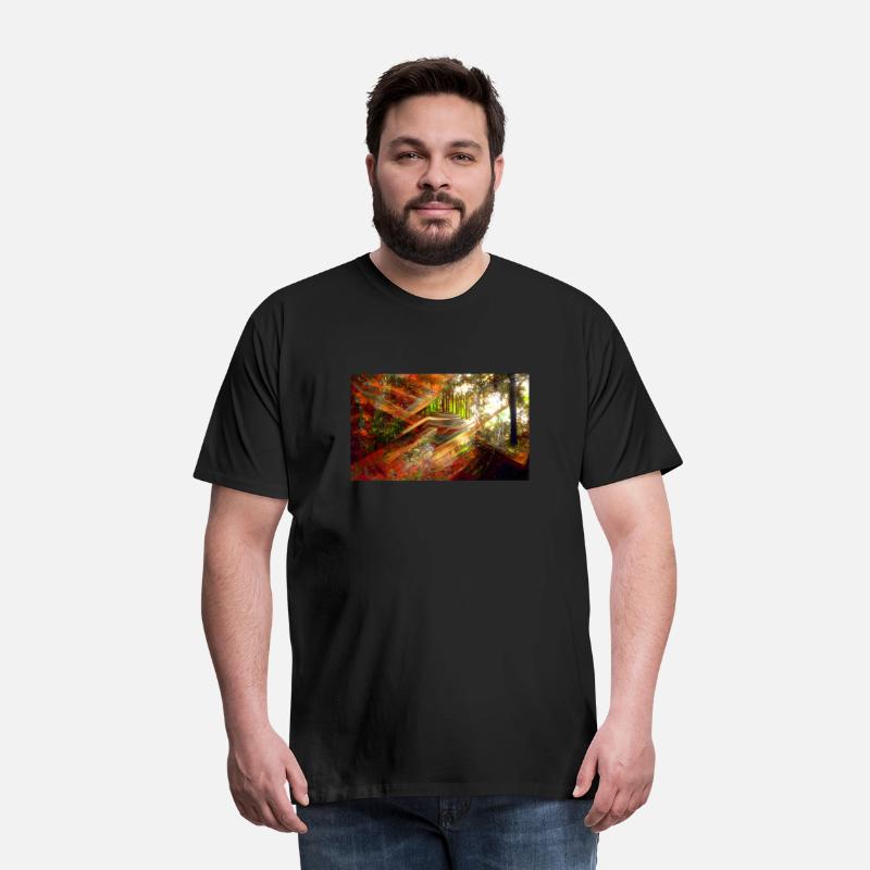 Forest Through a Distorted Window Abstract