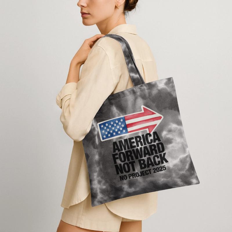 Forward Not Back No Project 2025 American Flag