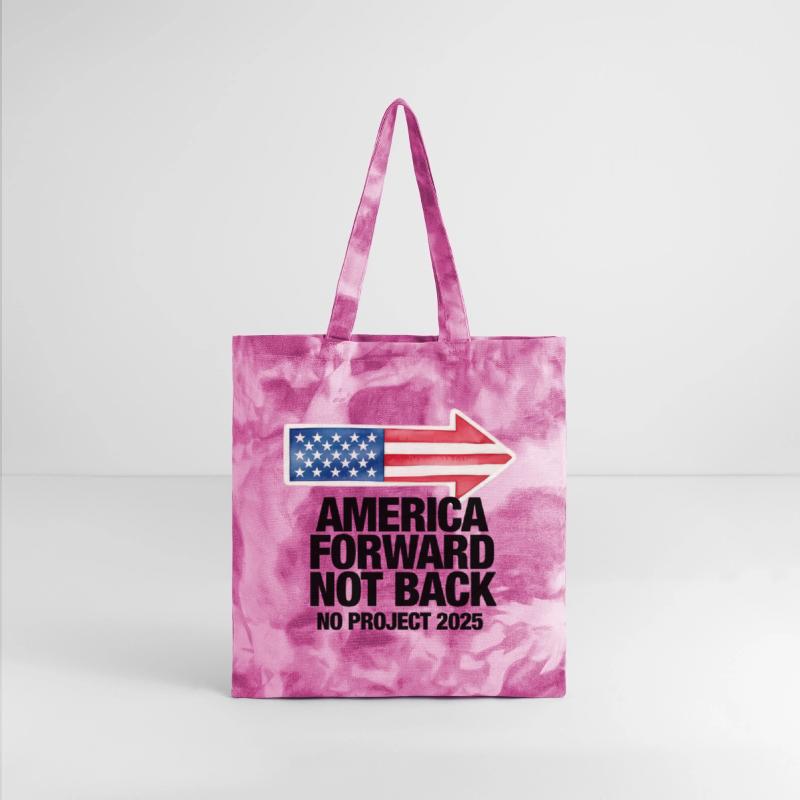 Forward Not Back No Project 2025 American Flag