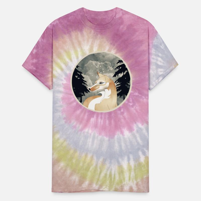 Fox patch hand drawn in vintage style