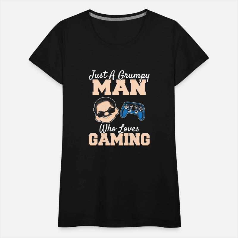 Funny Grumpy Man Who Loves Gaming Gamer Dad Video