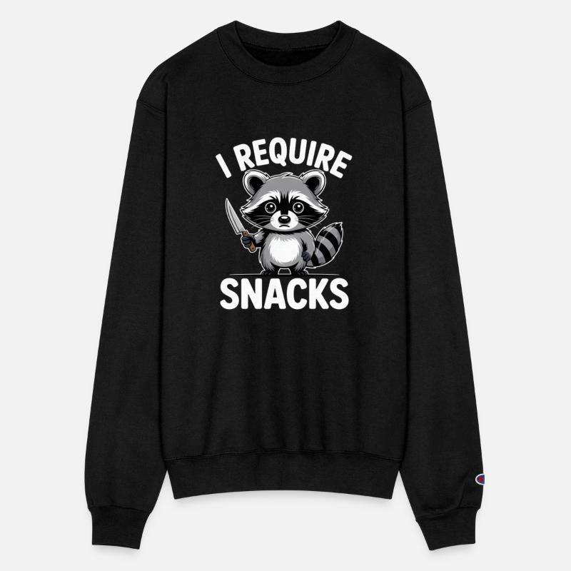 Funny Raccoon Quote I Require Snacks Cute Animal