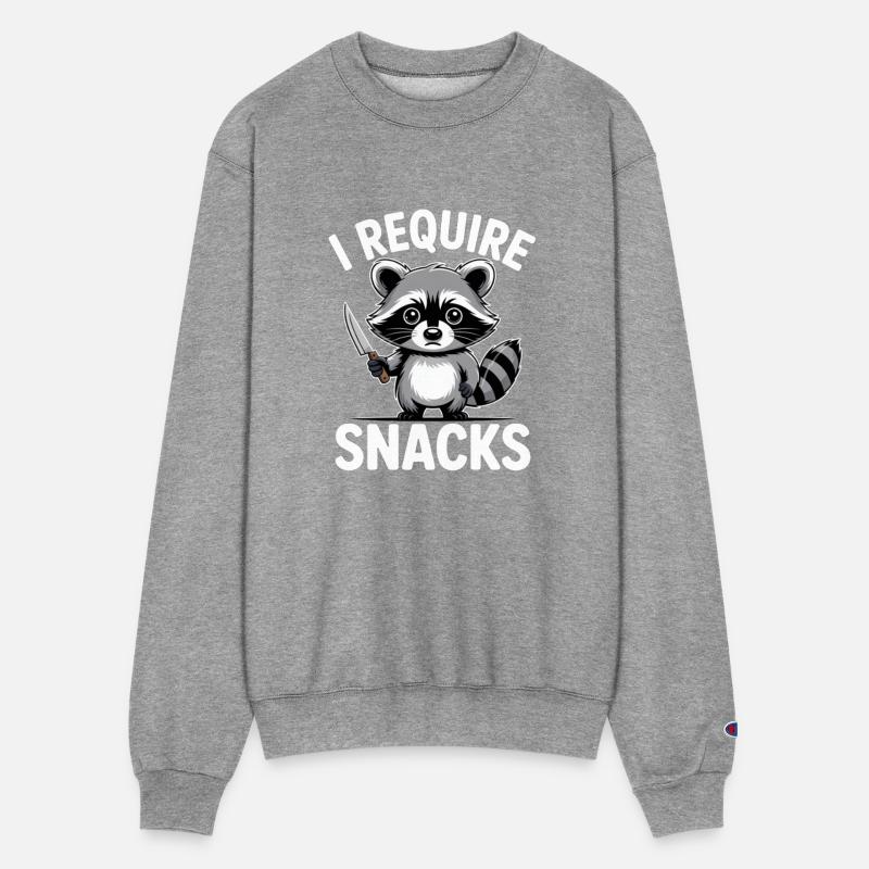 Funny Raccoon Quote I Require Snacks Cute Animal