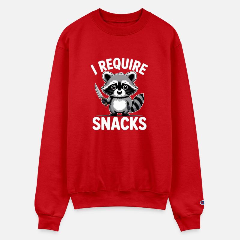 Funny Raccoon Quote I Require Snacks Cute Animal