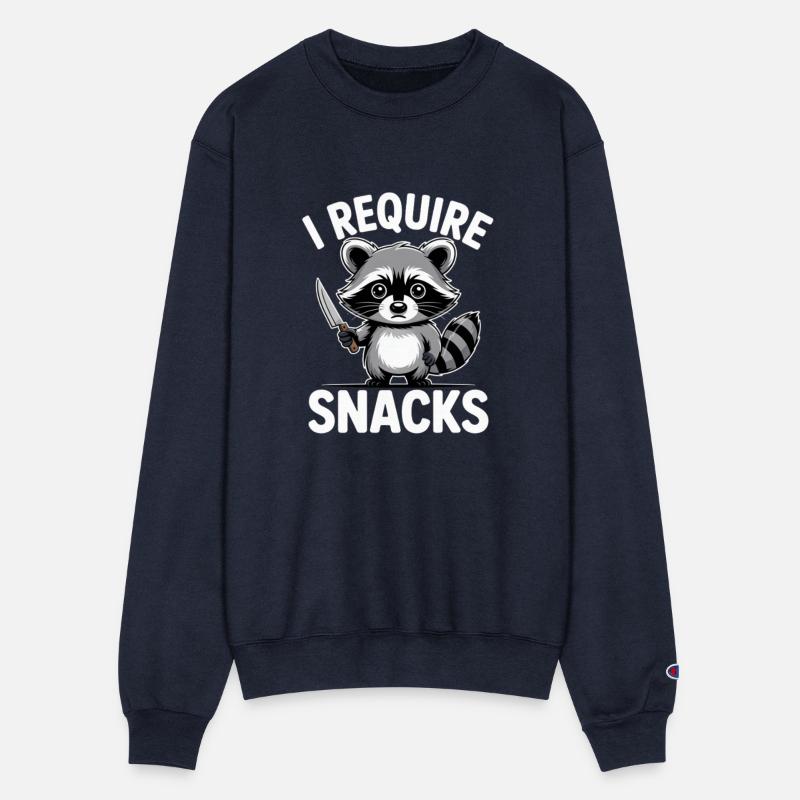 Funny Raccoon Quote I Require Snacks Cute Animal