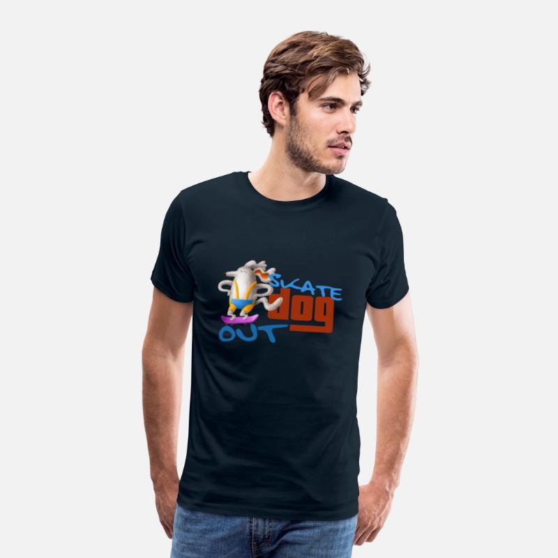 Funny Skating White Dog