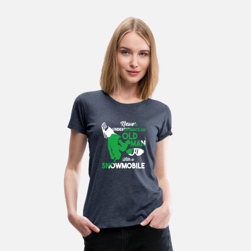 Funny Snowmobiling Ride Shirt Old Man Snowmobile