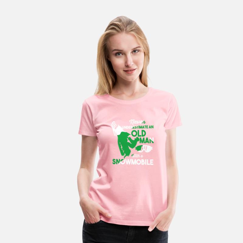 Funny Snowmobiling Ride Shirt Old Man Snowmobile