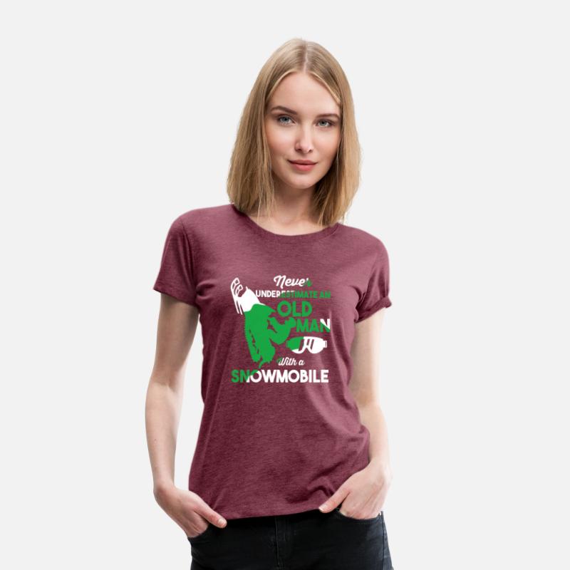 Funny Snowmobiling Ride Shirt Old Man Snowmobile