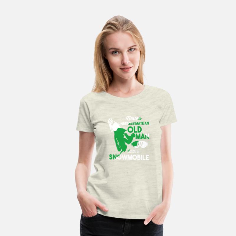 Funny Snowmobiling Ride Shirt Old Man Snowmobile