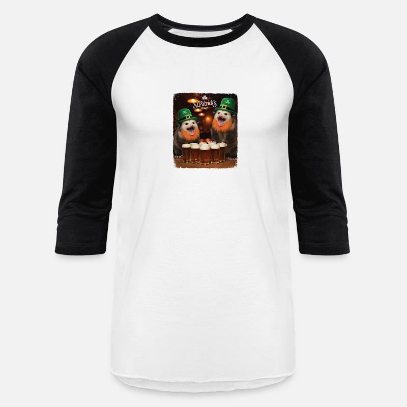 Funny St Patricks Day Opossums Selfie Leprechaun I